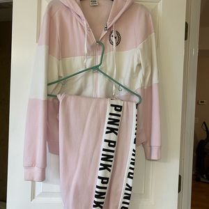 Pink matching set size large